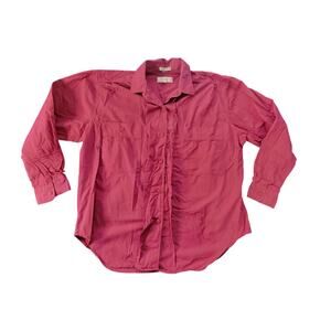 John Henry Editions Pink Long Sleeve Button Up - Large
